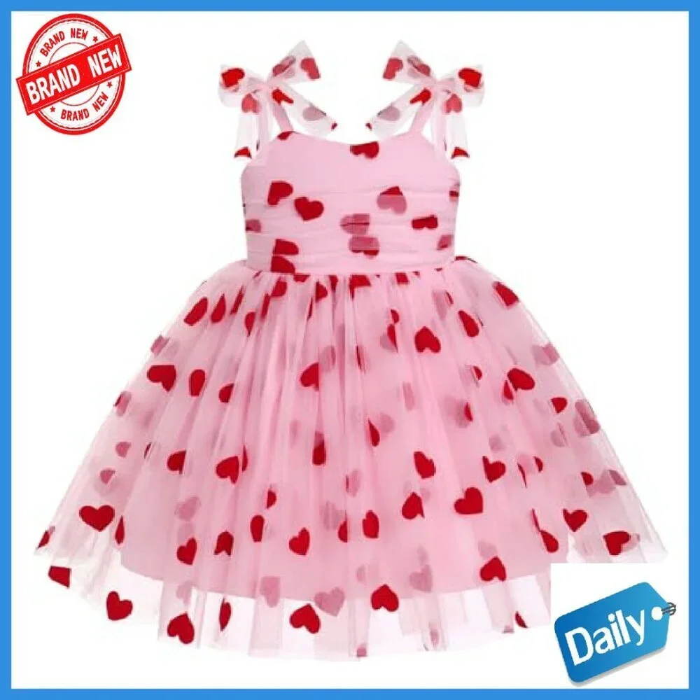 Toddler Girl Birthday Princess Dress Shiny Confetti Boho Photo Shoot Outfit